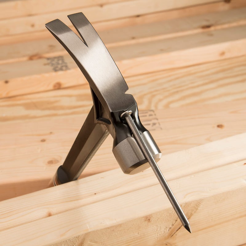 Estwing مطرقة سلسلة ESTWING الفائقة - مطرقة تأطير بوزن 19 أونصة مع مخلب ممزق ووجه مشغول ومقبض لتقليل الصدمات - EB-19SM - Image 5